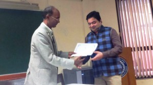 AMU faculty awarded Outstanding Branch Counselor Award 2014 by the IEEE UP Section