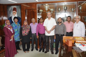 Maldivian delegation visits AMU
