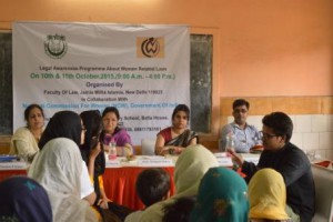 Jamia in collaboration with NCW concluded their first module of Two days workshop on Legal Awareness about Women Related Laws