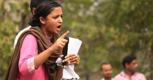 कन्हैया के  गिरफ्तारी के खिलाफ  जेएनयू छात्रसंघ की उपाध्यक्ष शेहला राशिद के का एक भाषण