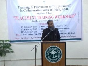 AMU organises  ‘Placement Training Workshop’ for girls