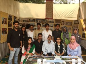 Talimi Mela: Students shows the Jamia through the Ages in a single stall