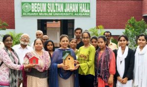 AMU puts Sparrow-Boxes to save disappearing chirpy, small birds