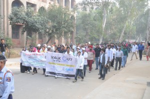 Jamia Millia Islamia organized Walk to Health today to mark World Diabetes Day