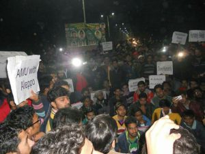 AMU students Marched for Aleppo; AMUSU also writes to President of India