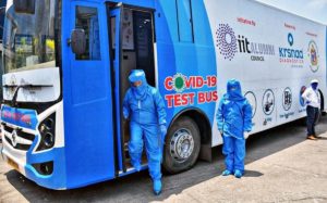 IIT Alumnus launch first Indian COVID-19 test bus